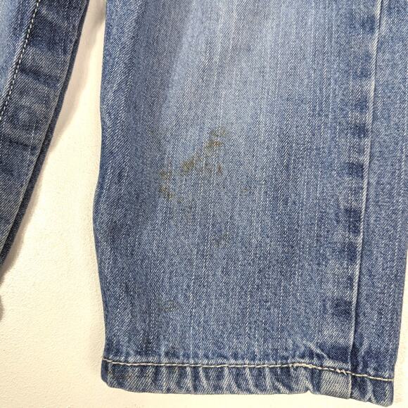 Oshkosh Bgosh Overalls Girls Size 24m Denim Pink Patch - Picture 5 of 6